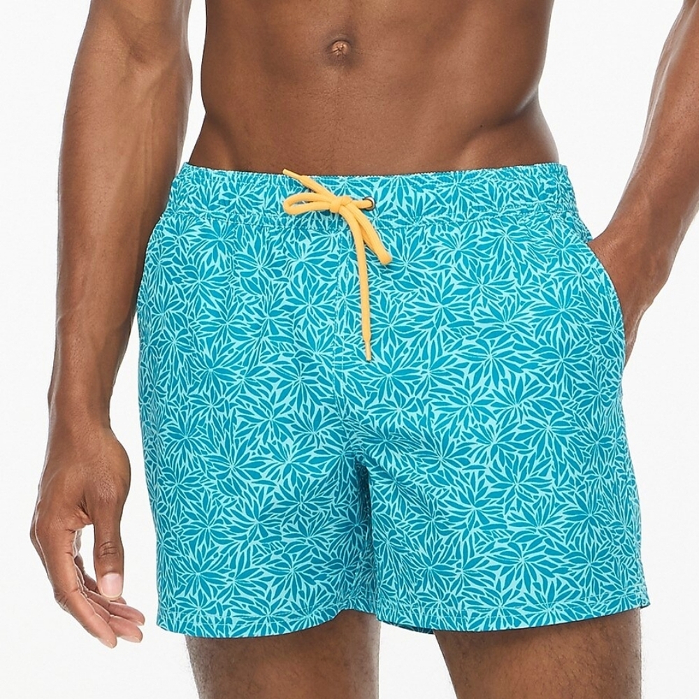 J. Crew Men's Printed Swim Trunk Size XL NEW